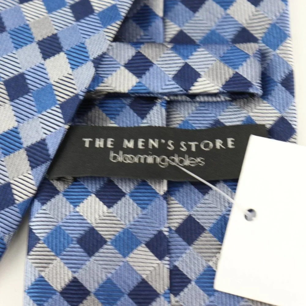 Bloomingdale's‎ The Men's Store, Blue Squared Men's Neck Tie
